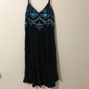 Express Sequin Aztec Dress 🖤💙